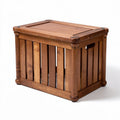 Wooden storage crate with handles for organization 60 x 40 x 30cm